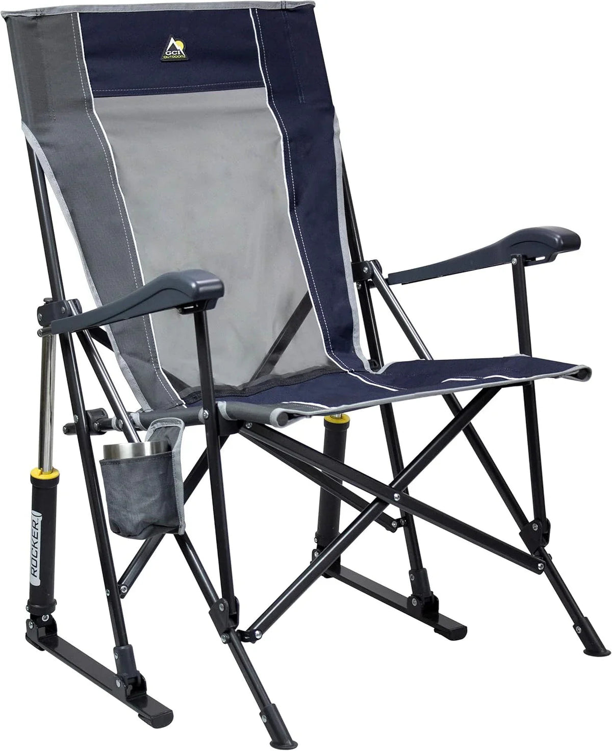 GCI Outdoor Sunshade Rocker Outdoor Rocking Chair With Canopy