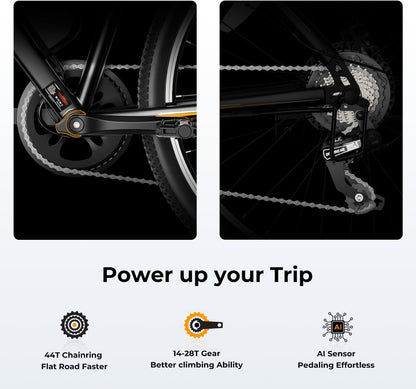 500W Electric Bike With 40-Mile Range And 20 MPH Top Speed - EB5