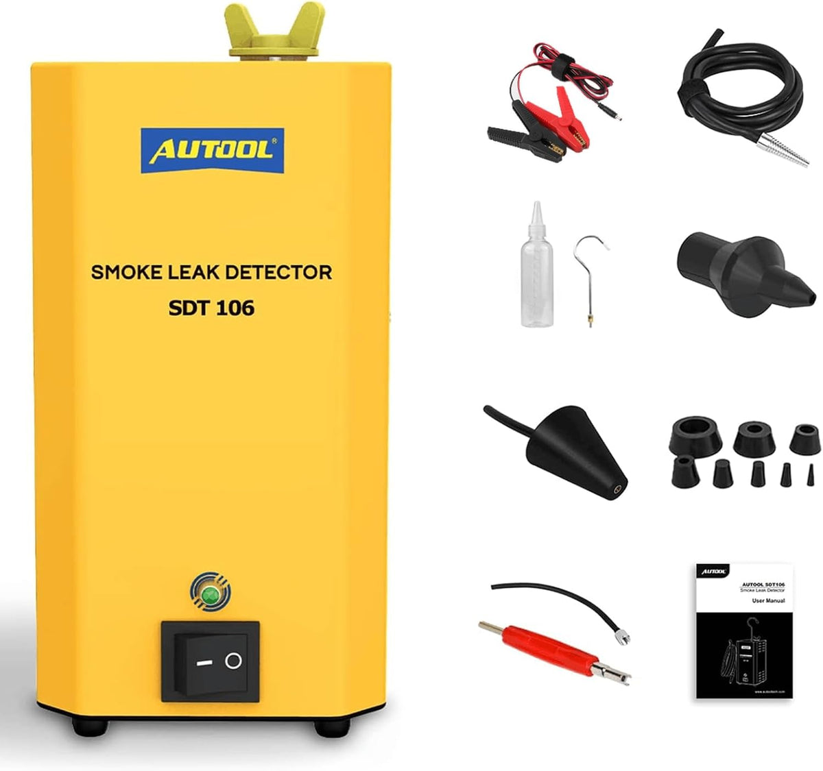 AUTOOL Automotive Smoke Leak Detector for 12V Vehicles - SDT 202, SDT205, SDT103, SDT106, SDT 206