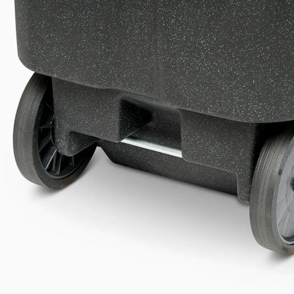 Toter 96 Gallon Trash Can With Smooth Wheels And Lid