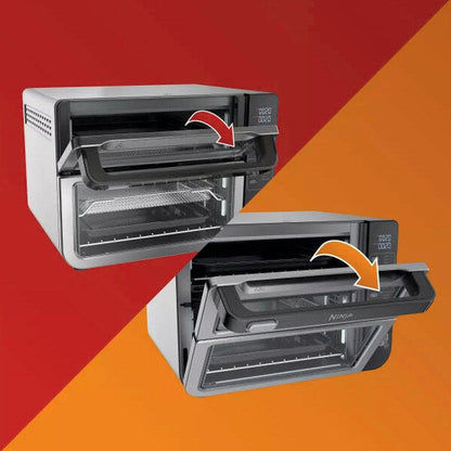 Ninja 12-in-1 Double Oven With FlexDoor, FlavorSeal, Smart Finish, Convection And Air Fry - DCT401