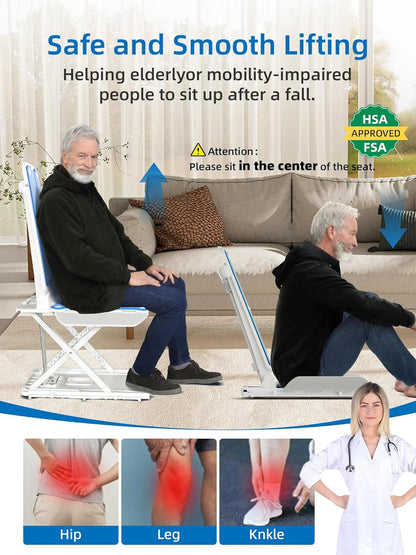 PPOLB Electric Chair Lift For Elderly, 308 lbs Support, Waterproof, Foldable