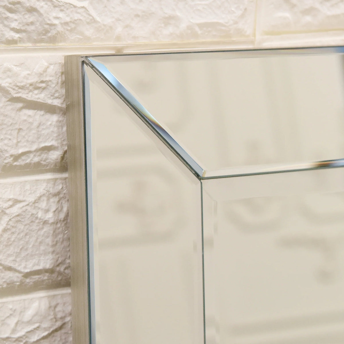 Rectangular Clear Beveled Wall Mirror - 3 Sizes
