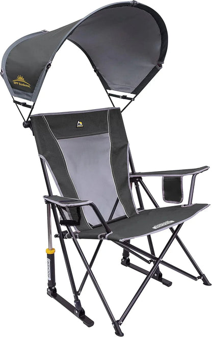 GCI Outdoor Sunshade Rocker Outdoor Rocking Chair With Canopy