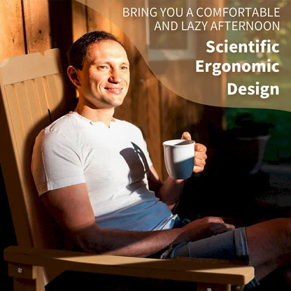 Vrakae Patio High-Back Rocking Chairs, 2-Piece, 21 x 34.6 x 46 Inches