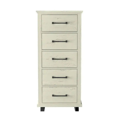 Farmhouse Style 4-Piece Bedroom Set With Dresser, Chest And 2 Nightstands - Farmhouse 4