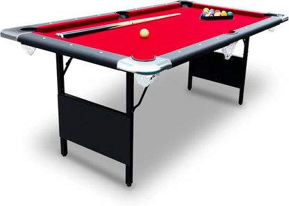 Hathaway Fairmont Portable Pool Table 6 Ft, 76 x 43.25 x 32 in - BG2574