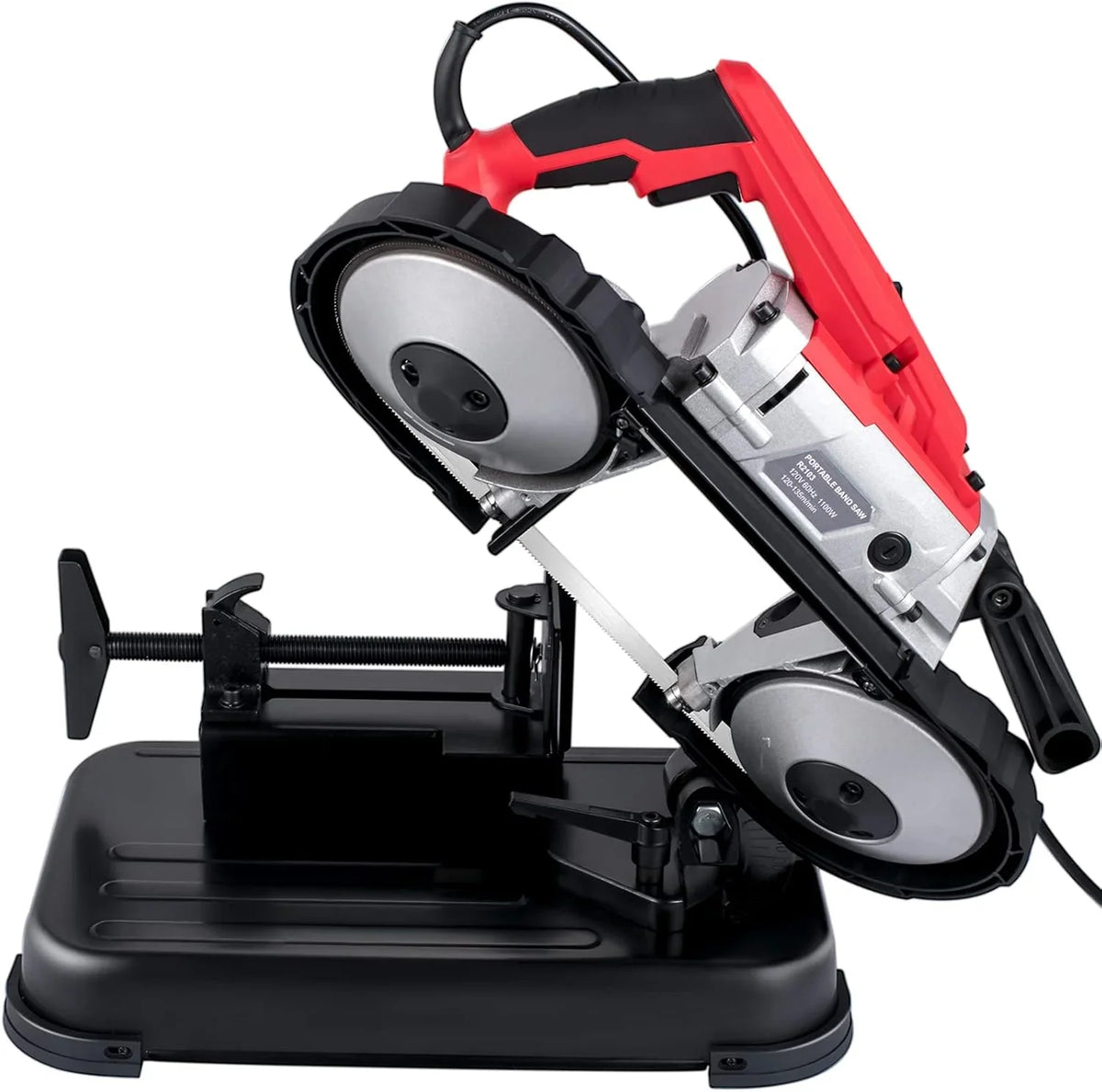 Portable Band Saw 110V 10 Amp 5 Inch Cutting Capacity With Removable Alloy Steel Base