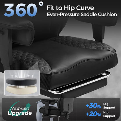 Big And Tall Gaming Chair, High-Back Computer Desk Chair, 400 Lbs