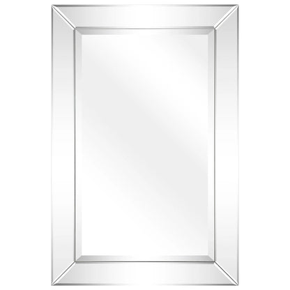 Rectangular Clear Beveled Wall Mirror - 3 Sizes