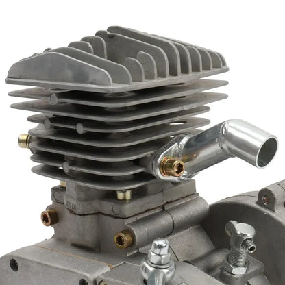 80cc 2-Stroke Bicycle Motor Kit For 26-Inch Wheels - Silver White