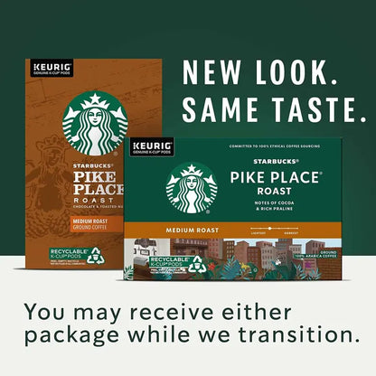 Starbucks Pike Place Roast Medium Coffee K-Cups 96-Count - Keurig Compatible