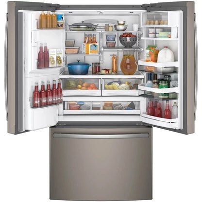 GE French Door Refrigerator 36 in 27.8 cu. ft. Slate - PFE28KMKES
