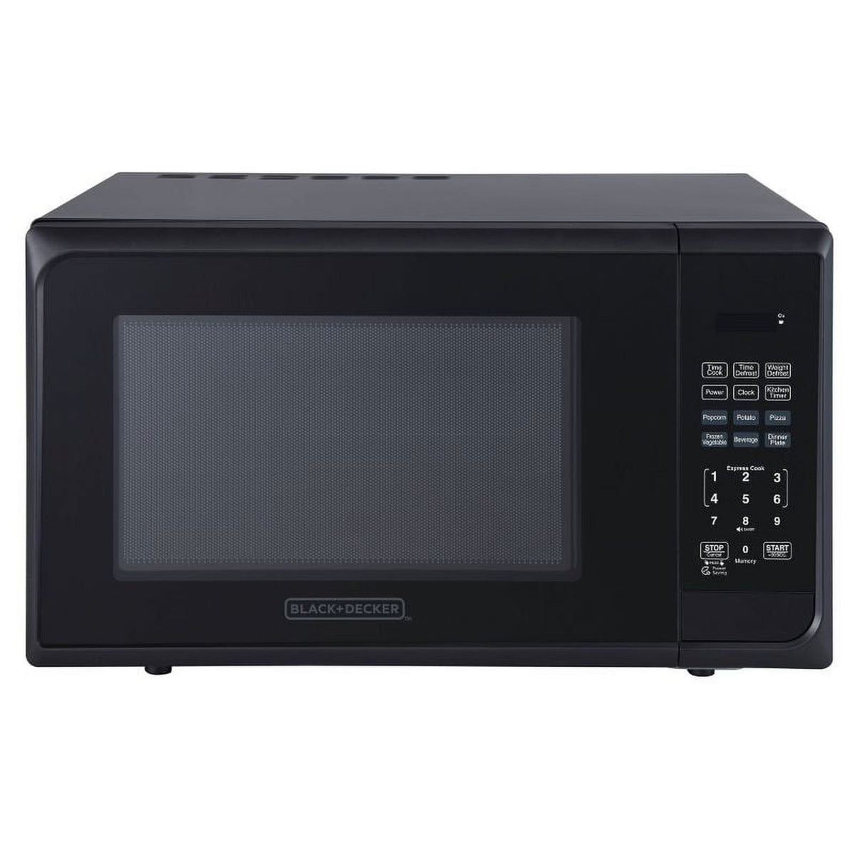 BLACK+DECKER 1.1 Cu. Ft. 1000 Watt Microwave Oven, Stainless Steel - EM031M2CE