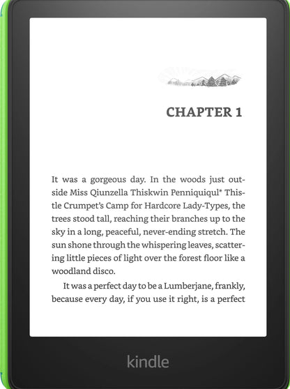 Amazon Kindle Paperwhite Kids E-Reader 6.8in Display, 16GB, Emerald Forest - 2022 2023