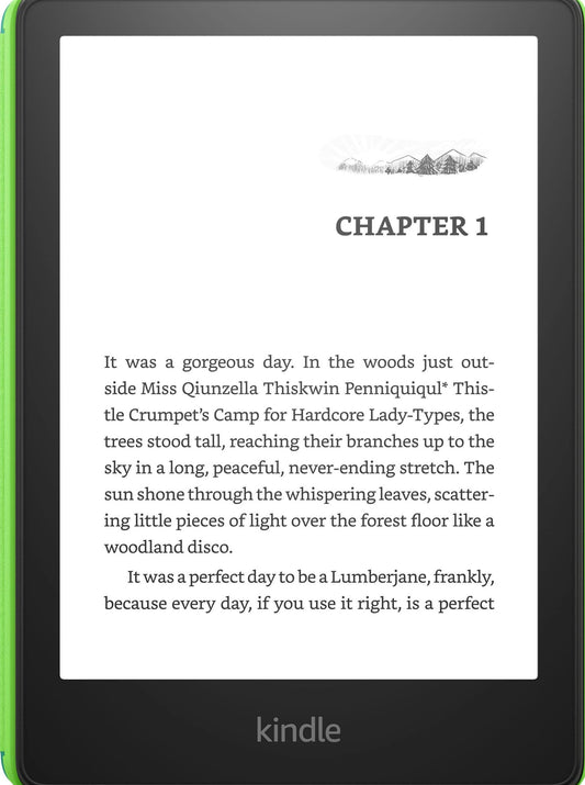 Amazon Kindle Paperwhite Kids E-Reader 6.8in Display, 16GB, Emerald Forest - 2022 2023