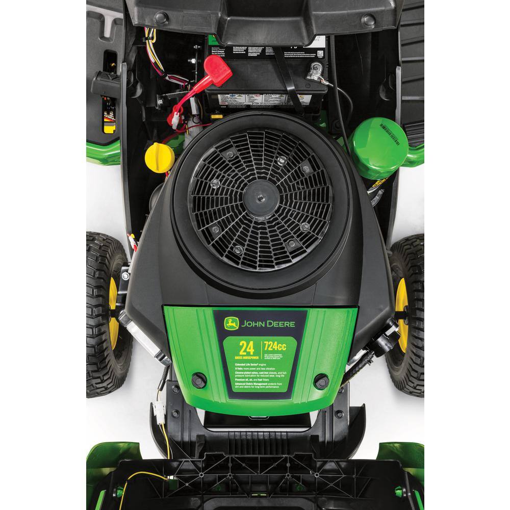 John Deere S160 48 in 24 HP V-Twin ELS Gas Hydrostatic Riding Lawn Tractor - BG21211