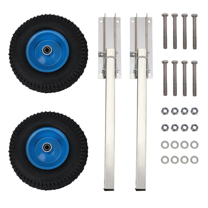 Boat Transom Launching Wheel Set, 12 Inch Wheels, 600 lbs