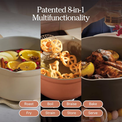 Our Place Perfect Pot 5.5 Qt Ceramic Pot With Lid And Spatula, Steam