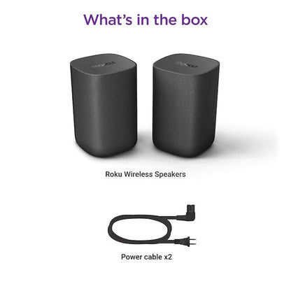 Roku Wireless Speakers 6.1-in 80-Watt Set of 2