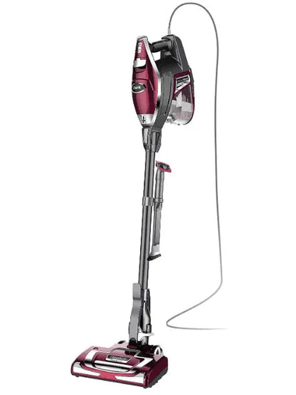 Corded Stick Vacuum With XL Dust Cup, LED Headlights And Pet Hair Tools - Bordeaux/Silver