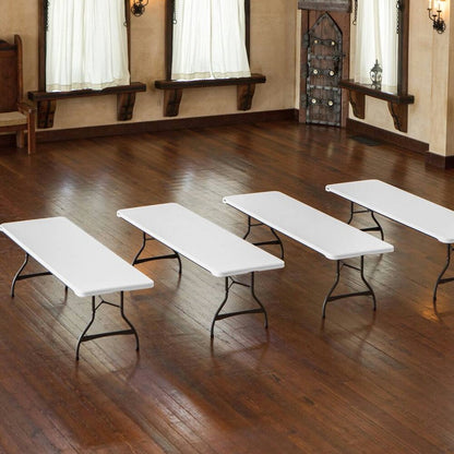 Lifetime 4-Pack Commercial Stacking 8 ft Folding Table - White - 80344