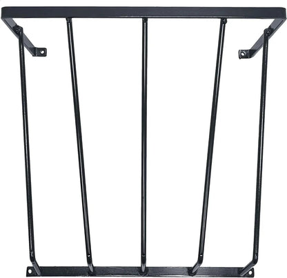 Dutch Ranch Steel Wall Hay Rack, Black, 18.5 in Long