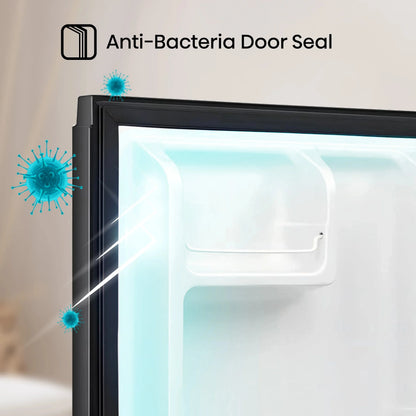 Hisense Single Door Mini Refrigerator, Black, 1.6 Cu Ft - WMS017M6XBE