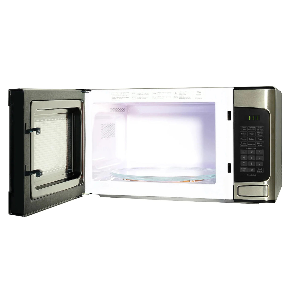 GE 1.1 Cu Ft 950W Stainless Steel Countertop Microwave Oven - GCST11N1WSS