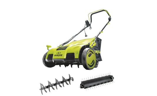 Sun Joe Electric Lawn Dethatcher With Collection Bag, 15 in. 13 Amp - AJ805E