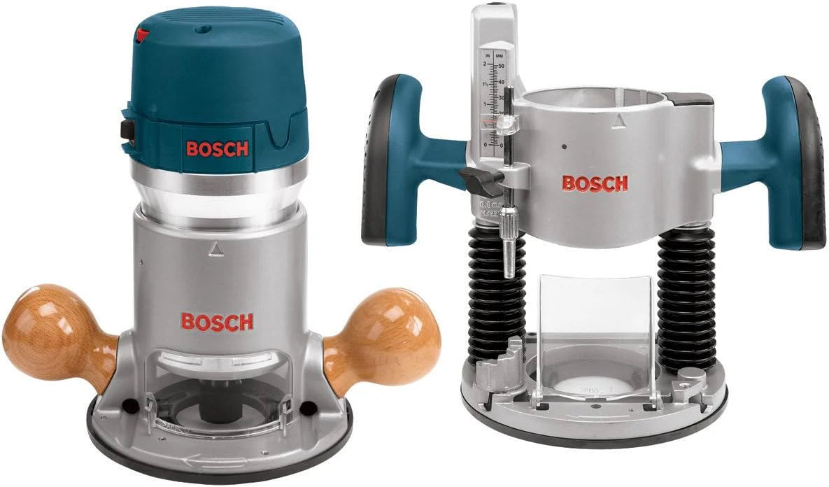 BOSCH Wood Router Tool Combo Kit, 12 Amp, 2.25 Horsepower - 1617EVSPK