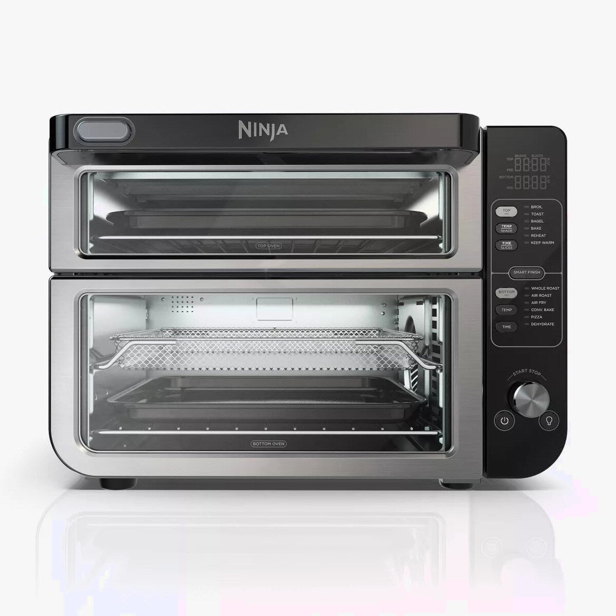 Ninja 12-in-1 Double Oven With FlexDoor, FlavorSeal, Smart Finish, Convection And Air Fry - DCT401