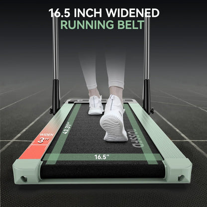 Pooboo 2in1 Folding Under Desk Treadmill, 2.5HP Bluetooth, 265 lbs