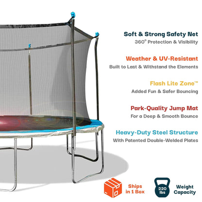 Bounce Pro 14ft Trampoline With Flash Lite Zone