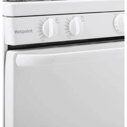 Hotpoint Freestanding Electric Range, 20 in, 4 Burner, White