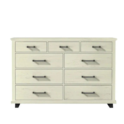 Farmhouse Style 4-Piece Bedroom Set With Dresser, Chest And 2 Nightstands - Farmhouse 4