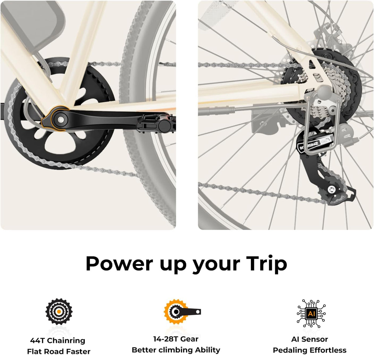 500W Electric Bike With 40-Mile Range And 20 MPH Top Speed - EB5