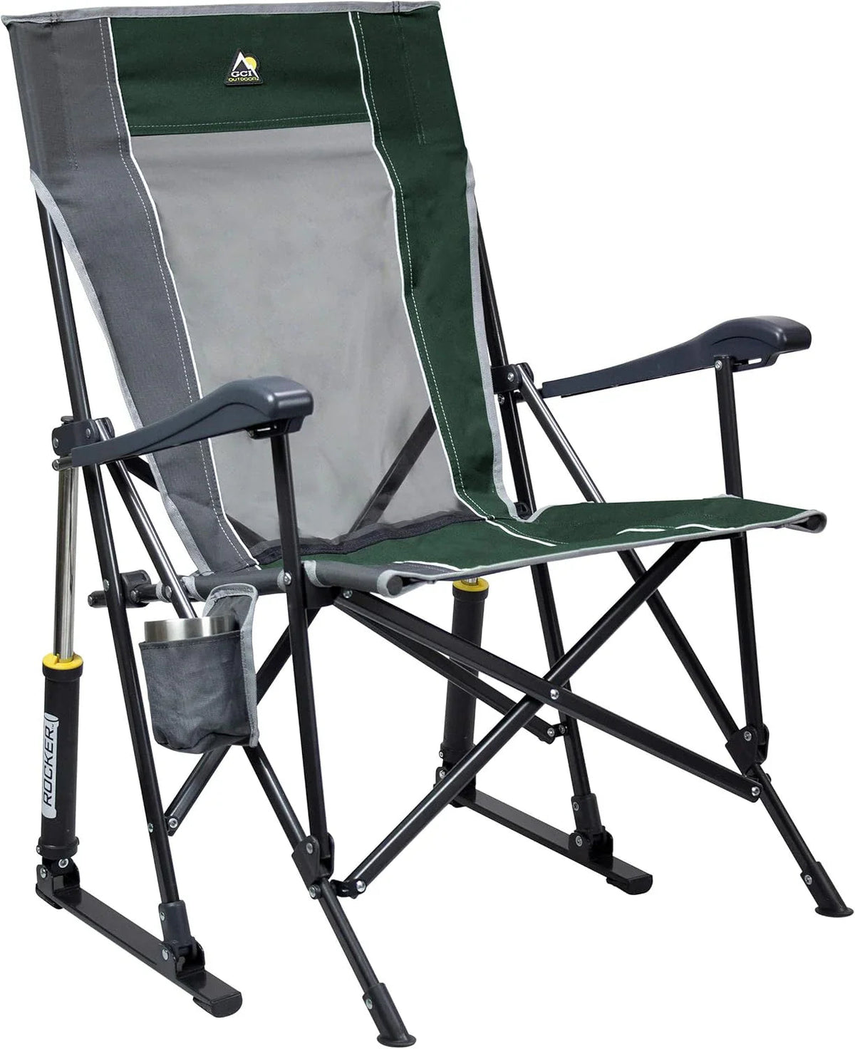 GCI Outdoor Sunshade Rocker Outdoor Rocking Chair With Canopy