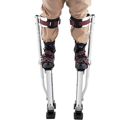 VEVOR Drywall Stilts, 18''-30'' Adjustable Aluminum Tool Stilts With Protective Knee Pads