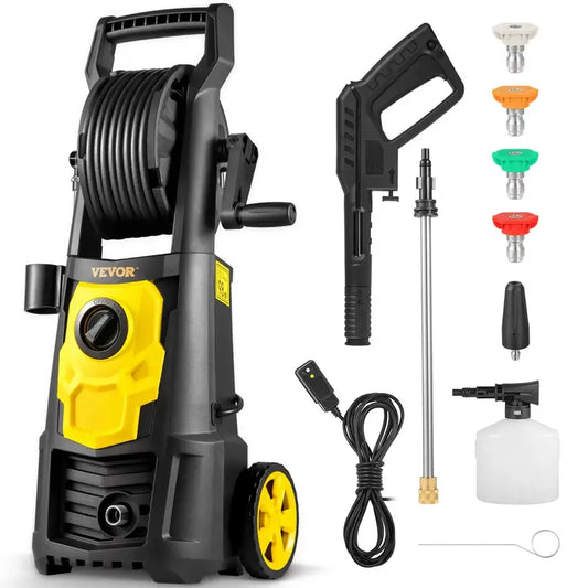 VEVOR Electric Pressure Washer 2000 PSI 1.76 GPM With 30 Ft Hose Reel - VV-GYQXJ-1.76D
