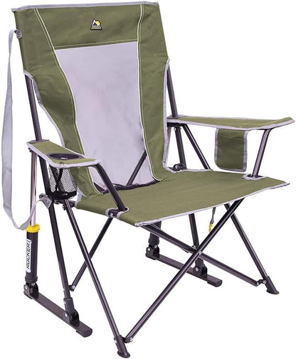 GCI Outdoor Sunshade Rocker Outdoor Rocking Chair With Canopy