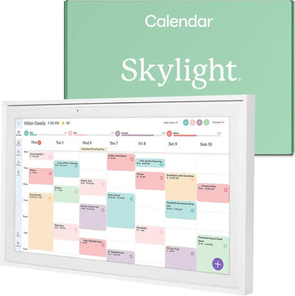 Skylight 15-Inch Digital Wall Planner And Family Chore Board - Interactive 2025 Calendar Display