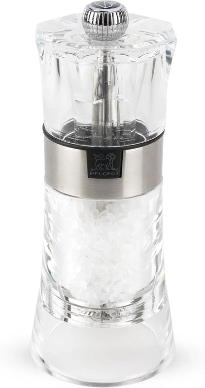 Salt And Pepper Grinding Set, 5.5-inch, Transparent Acrylic