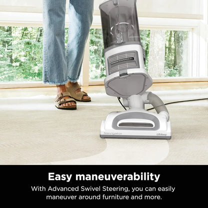 Navigator Professional Upright Vacuum, White, 13.7 Pounds, 14.96in D x 11.4in W x 45.5in H