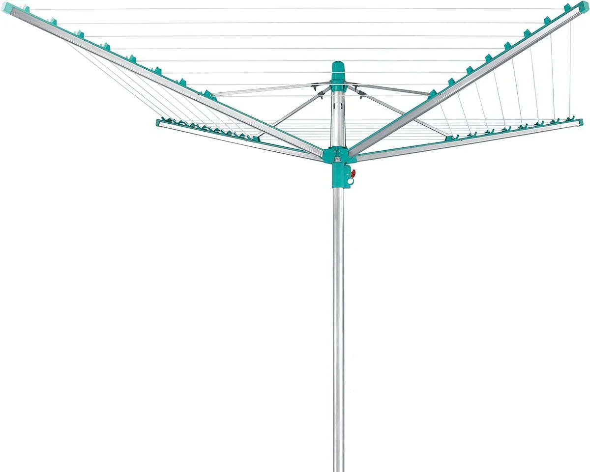 Rotating Clothes Drying Rack - 50 m Aluminum, Emerald Green