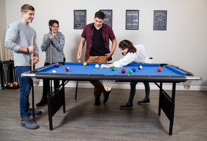 Hathaway Fairmont Portable Pool Table 6 Ft, 76 x 43.25 x 32 in - BG2574