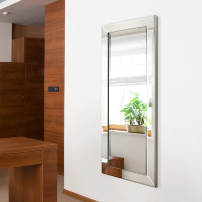 Rectangular Clear Beveled Wall Mirror - 3 Sizes