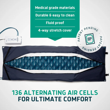 Lunderg Alternating Air Pressure Pad For Recliner Chair With Quiet Pump
