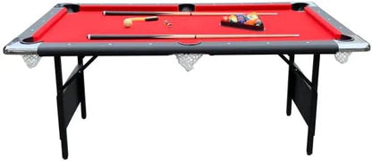 Hathaway Fairmont Portable Pool Table 6 Ft, 76 x 43.25 x 32 in - BG2574