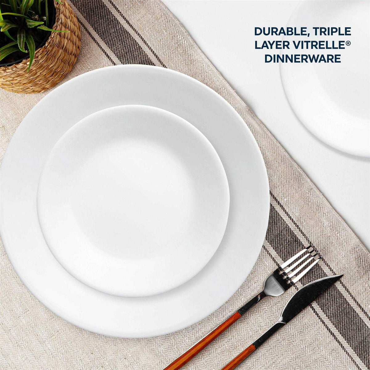 Corelle Winter Frost White 16-Piece Dinnerware Set